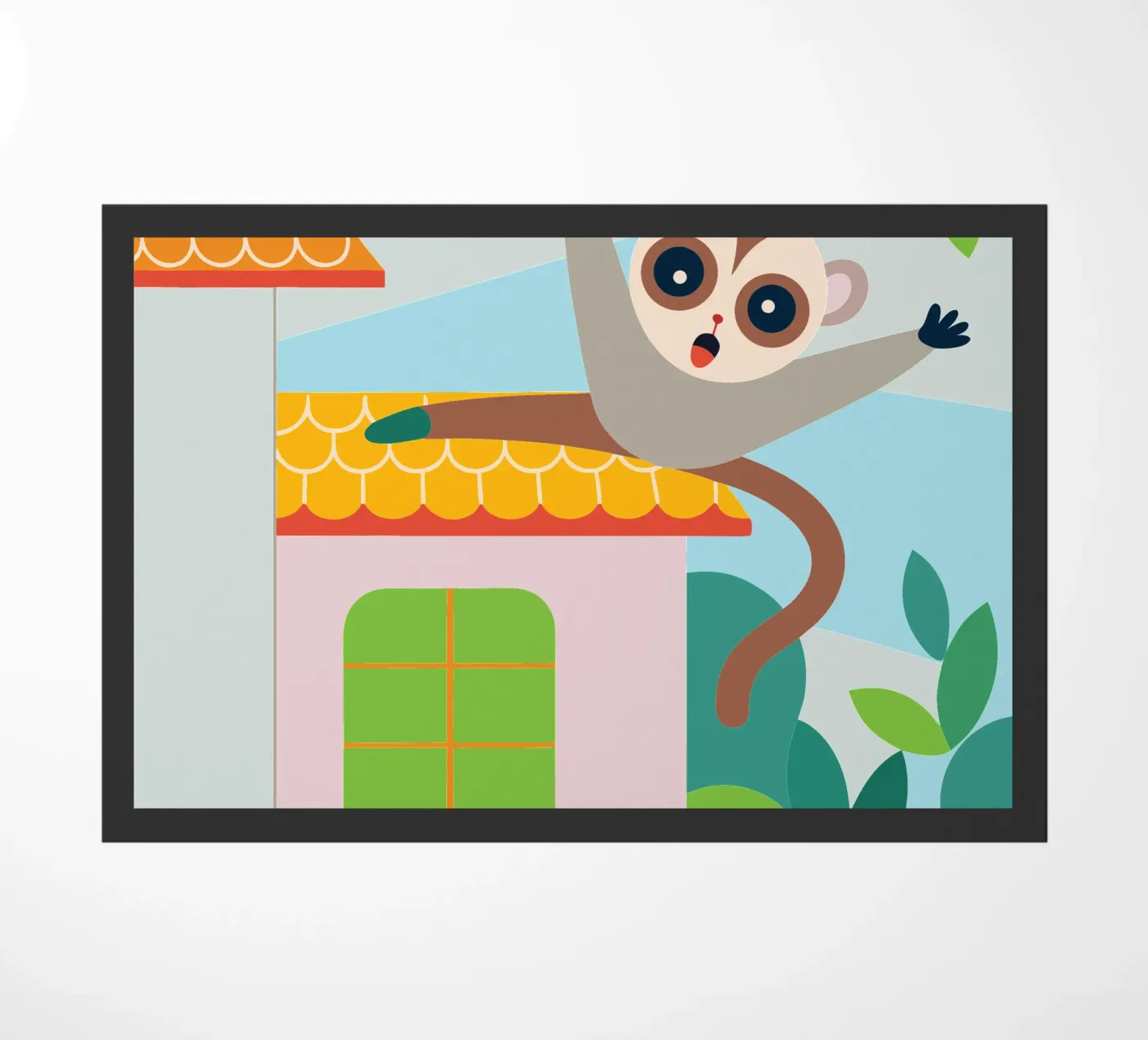 De eekhoorn springt deurmat van CUTE ANIMALS