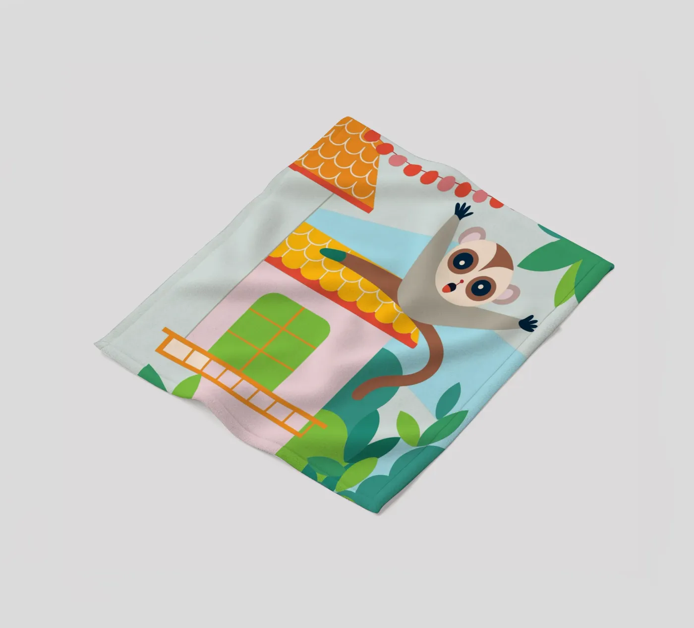 Das Eichhörnchen springt Fleecedecke von CUTE ANIMALS