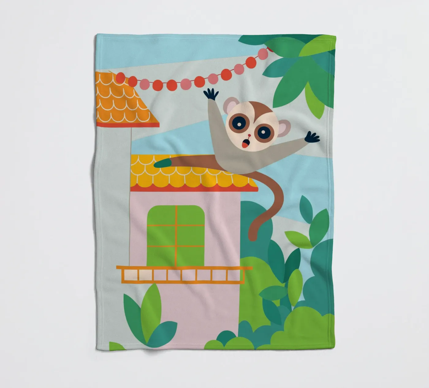 Das Eichhörnchen springt Fleecedecke von CUTE ANIMALS