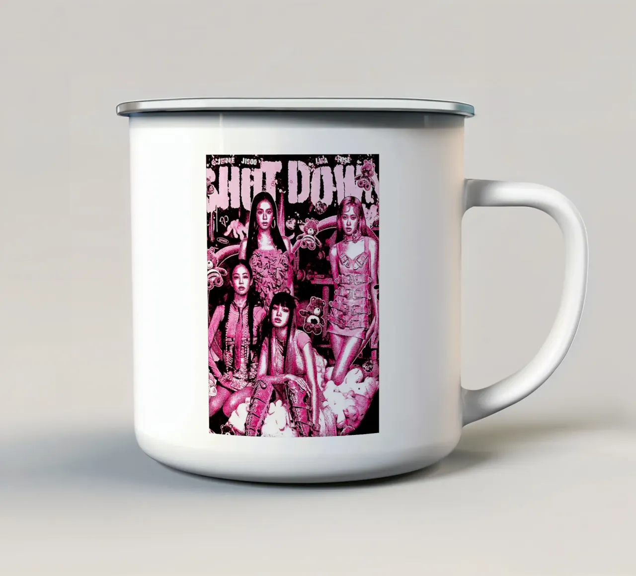Blackpink tazza in smalto da music soul