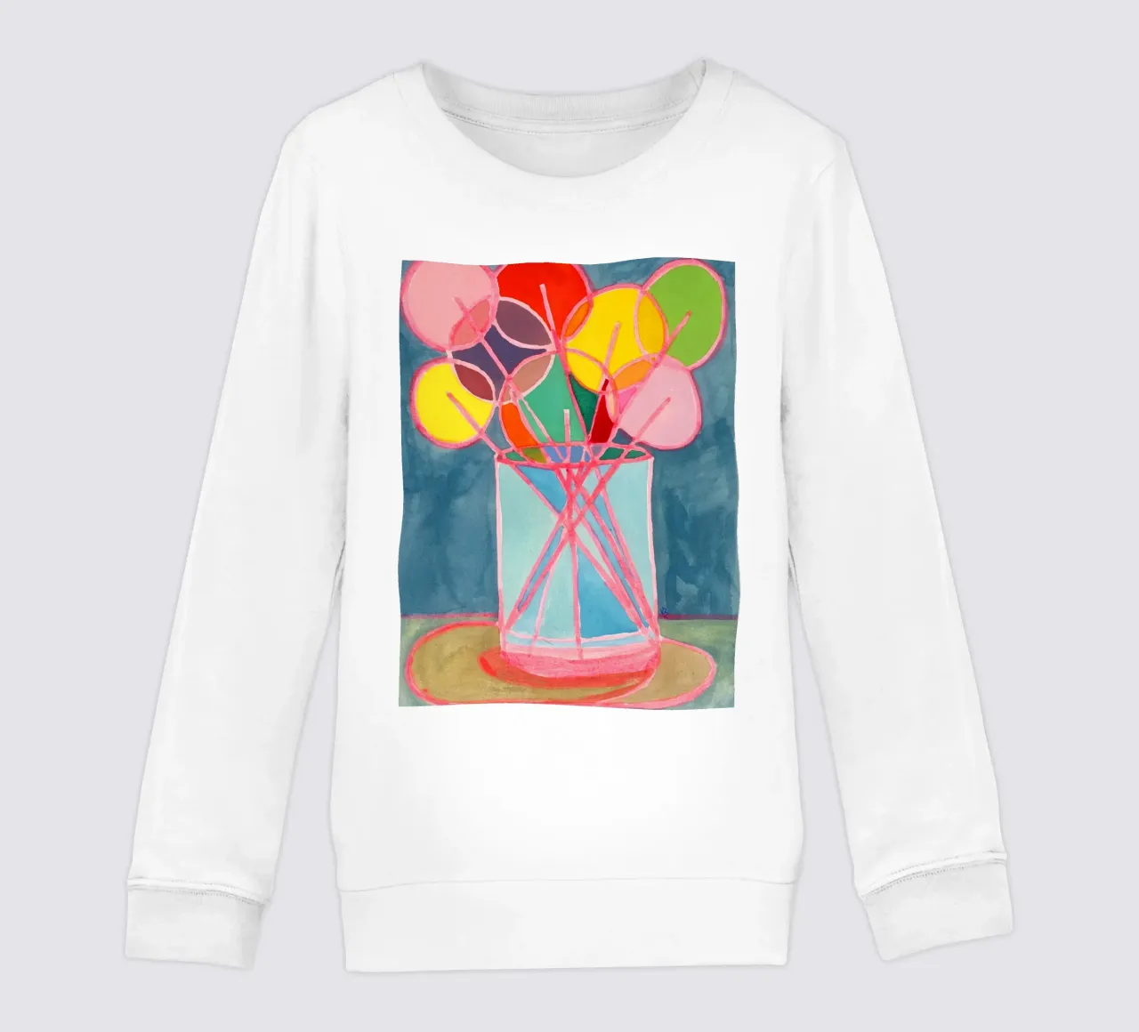 bunter Strauss Lollis kids sweatshirt by Nica Colorie