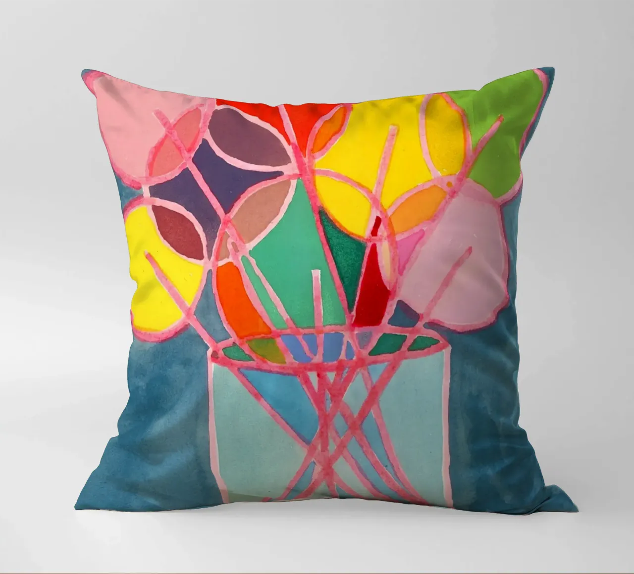 bunter Strauss Lollis decorative cushion by Nica Colorie