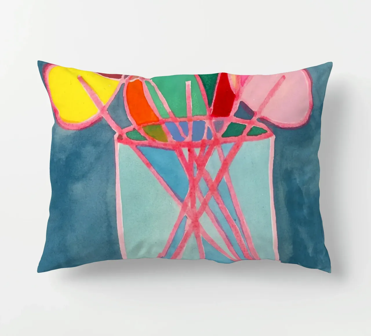 bunter Strauss Lollis decorative cushion by Nica Colorie