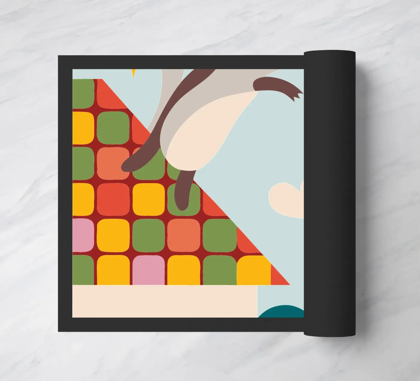 The Squirrel Jumps Fußmatte von CUTE ANIMALS