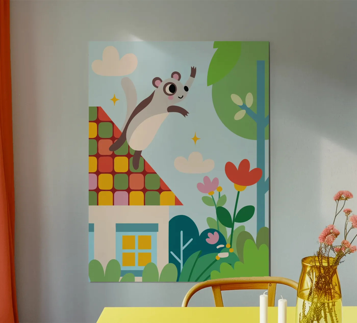 The Squirrel Jumps Poster von CUTE ANIMALS