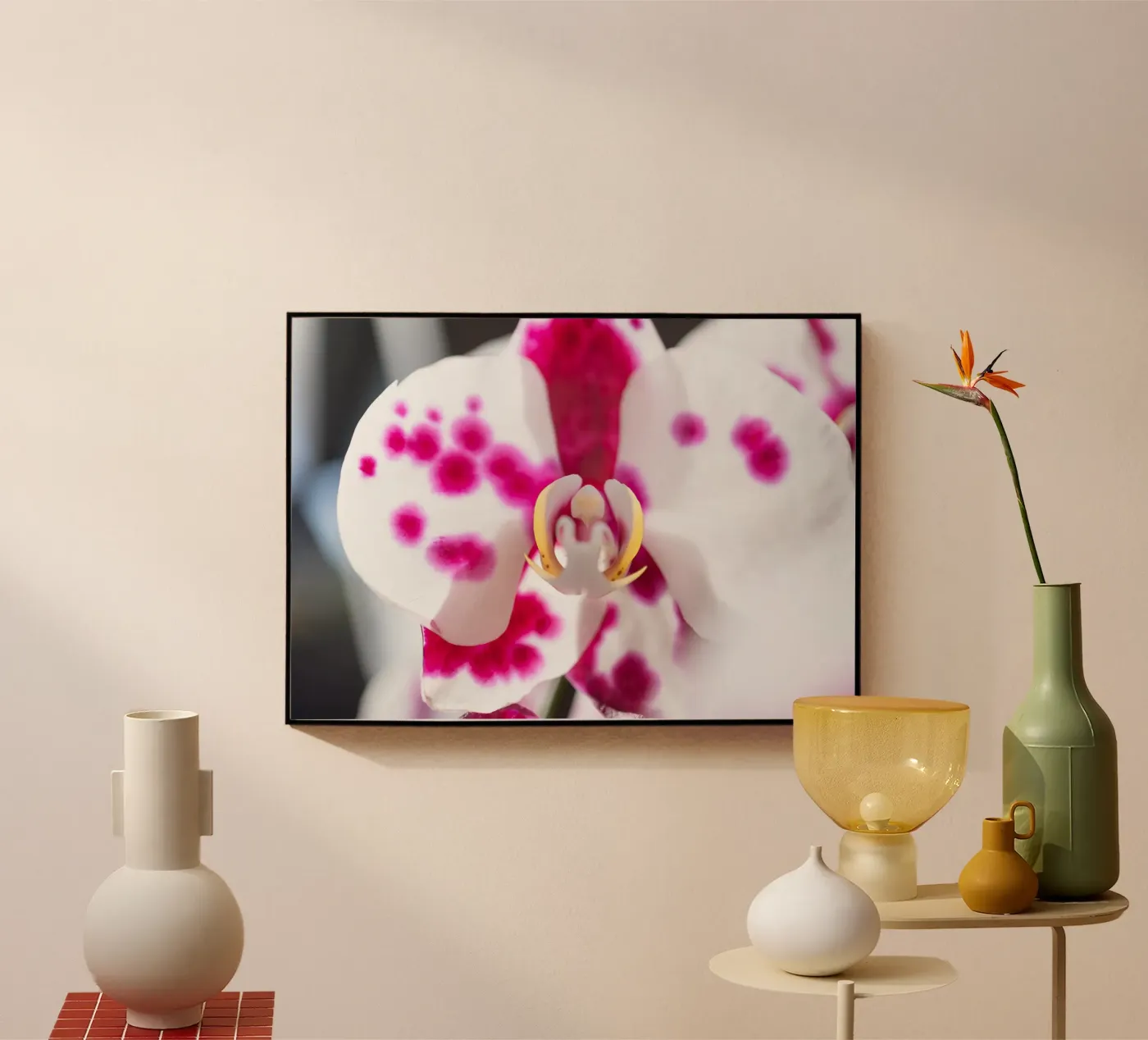 Orchidee #6 acryl van rafael campezato