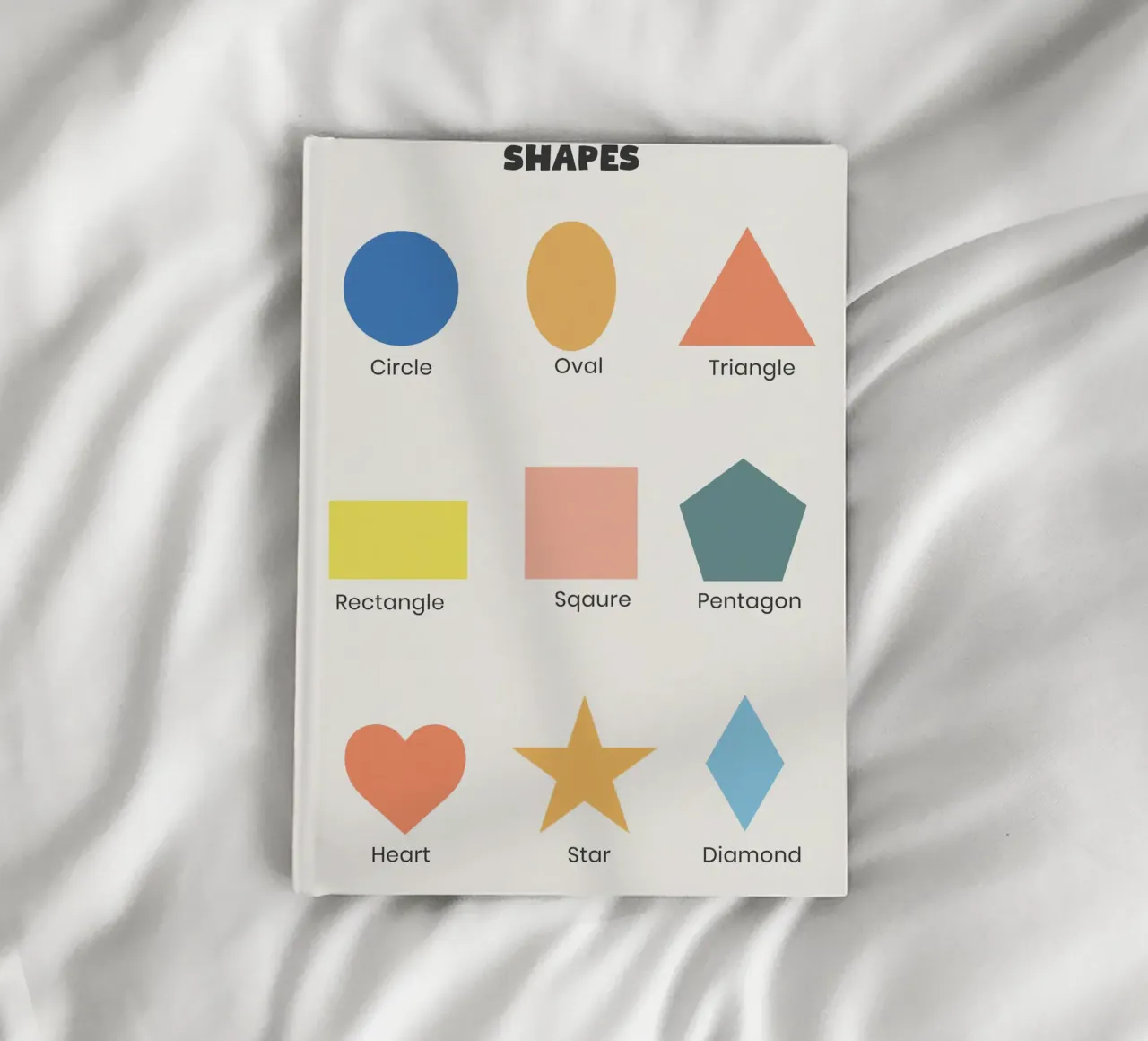 Colorful Basic Shapes Chart for Kids notebook by Attaboy Dsgn