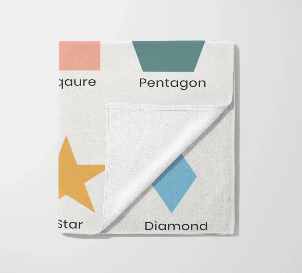 Colorful Basic Shapes Chart for Kids telo mare da Attaboy Dsgn