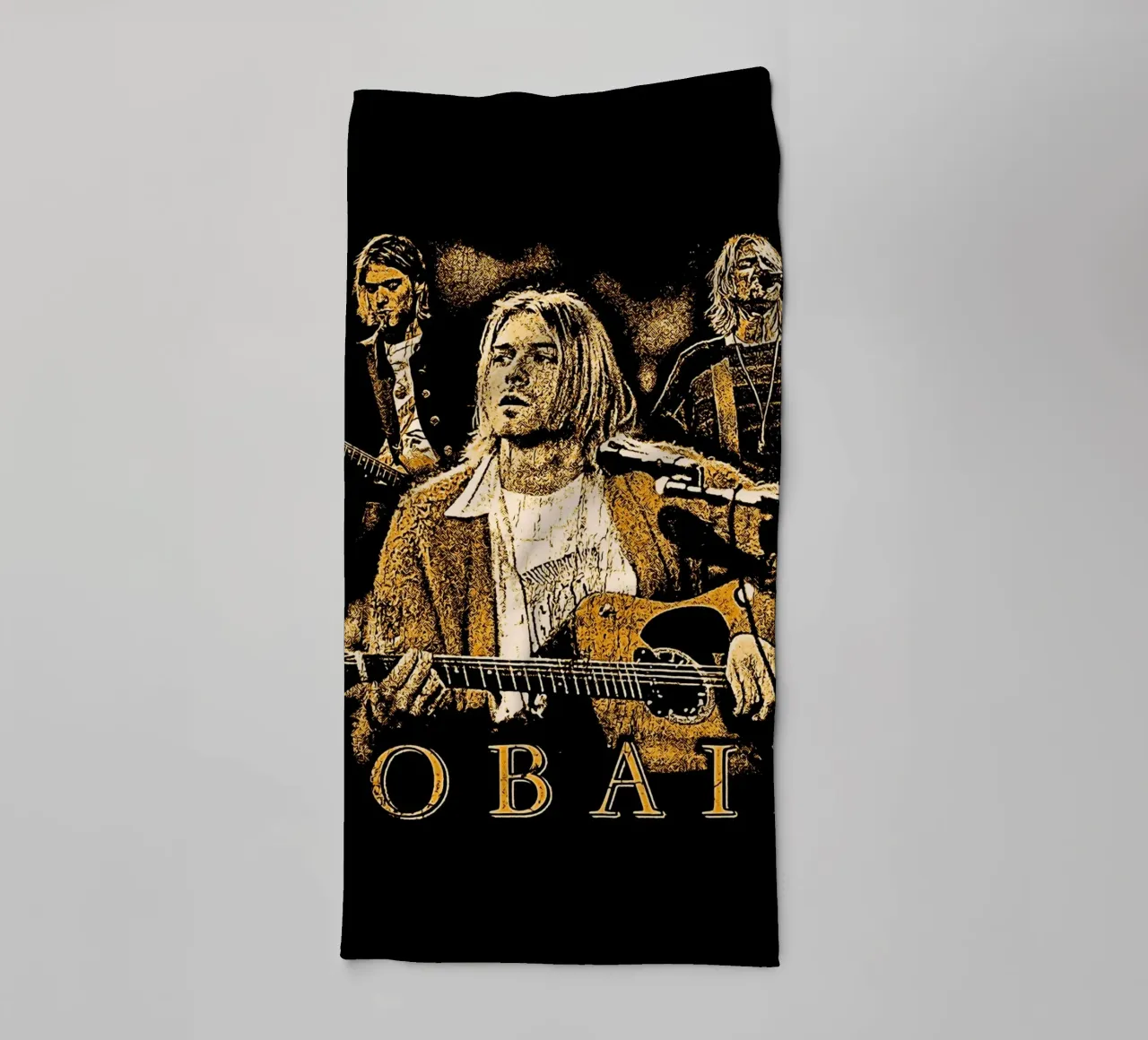 cobain nirvana groupe musique art serviette de bain de music soul