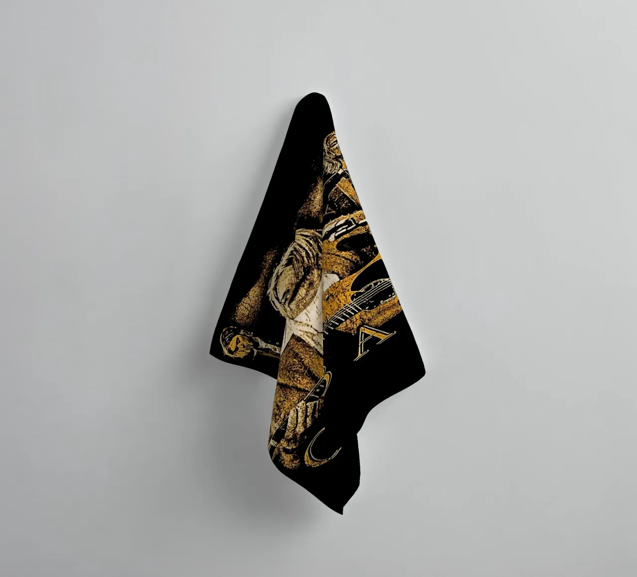 cobain nirvana groupe musique art serviette de bain de music soul