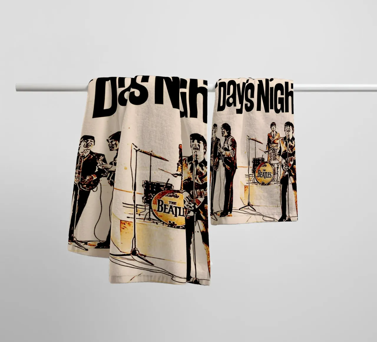 I Beatles, gruppo musicale britpop asciugamano da bagno da music soul