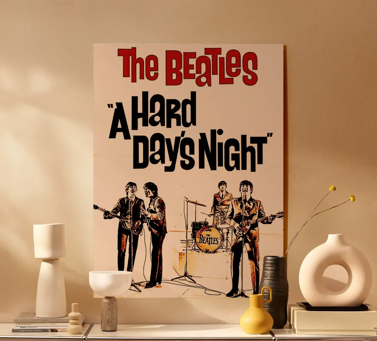 I Beatles, gruppo musicale britpop plexiglass da music soul