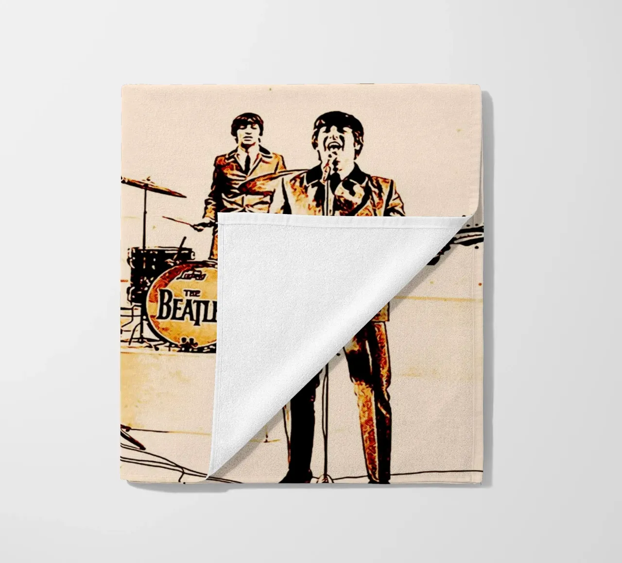 I Beatles, gruppo musicale britpop telo mare da music soul