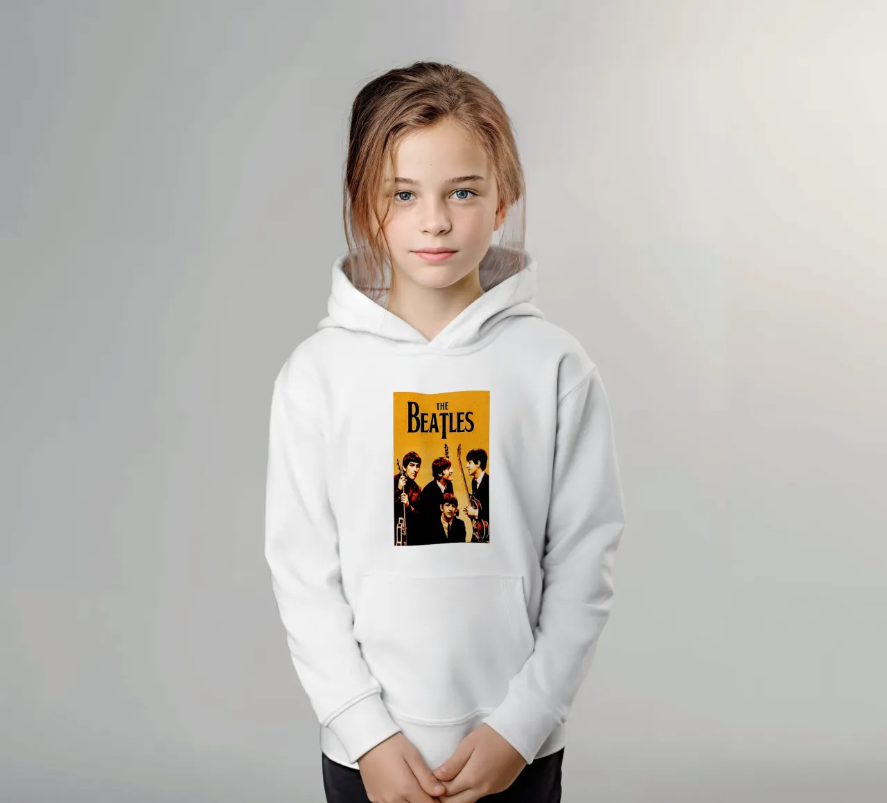 I Beatles, gruppo musicale britpop 1 felpa bambino con cappuccio da music soul