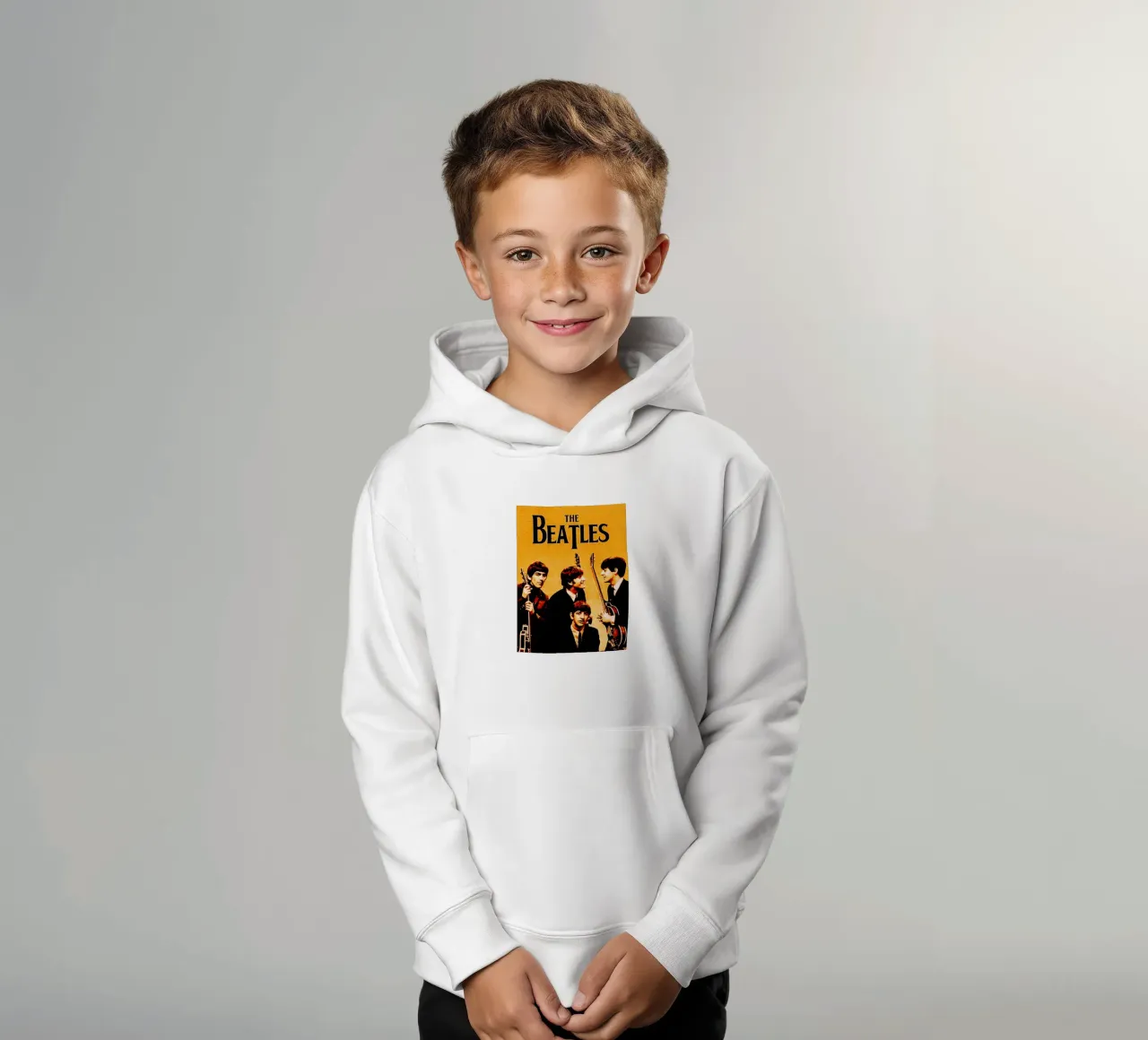I Beatles, gruppo musicale britpop 1 felpa bambino con cappuccio da music soul
