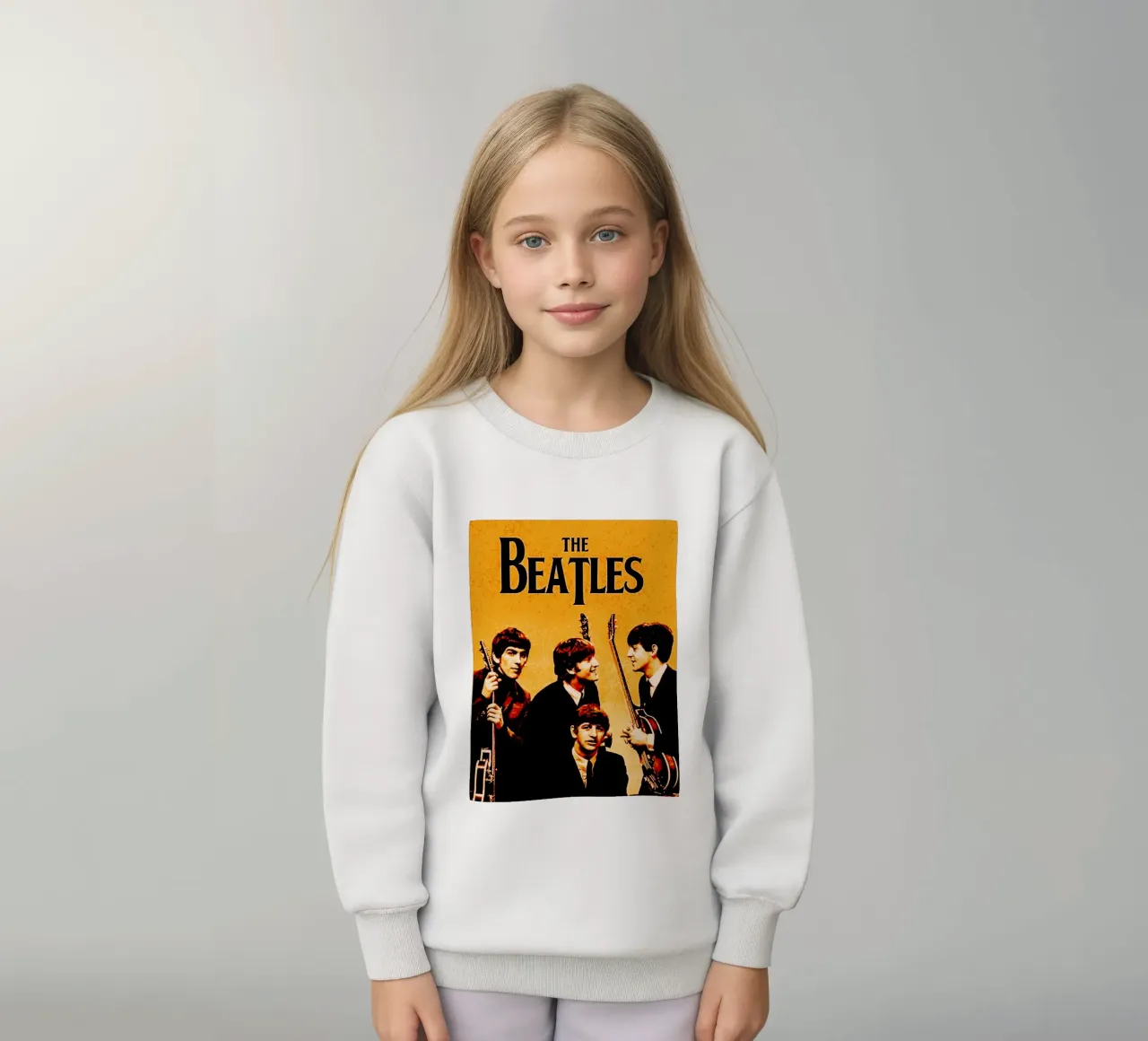 I Beatles, gruppo musicale britpop 1 felpa bambino da music soul