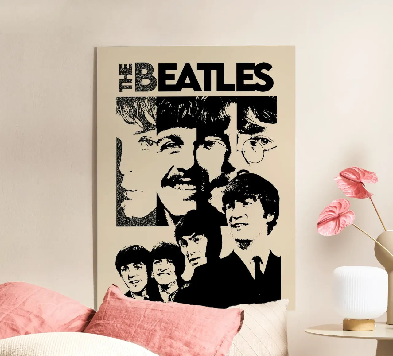 I Beatles, gruppo musicale britpop 2 plexiglass da music soul