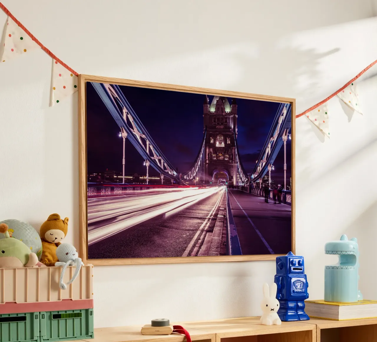 Luci del Tower Bridge, Londra plexiglass da Wanderlust Vibes