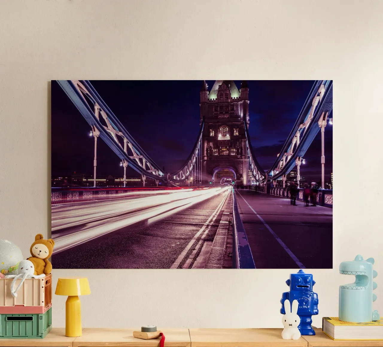 Luci del Tower Bridge, Londra plexiglass da Wanderlust Vibes