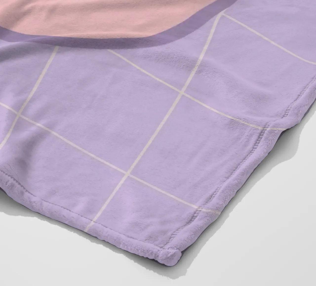 Pink Smiley Face coperta in pile da Attaboy Dsgn