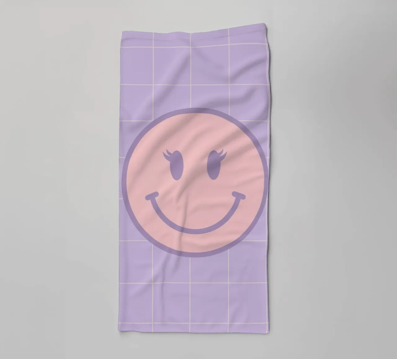 Pink Smiley Face asciugamano da bagno da Attaboy Dsgn