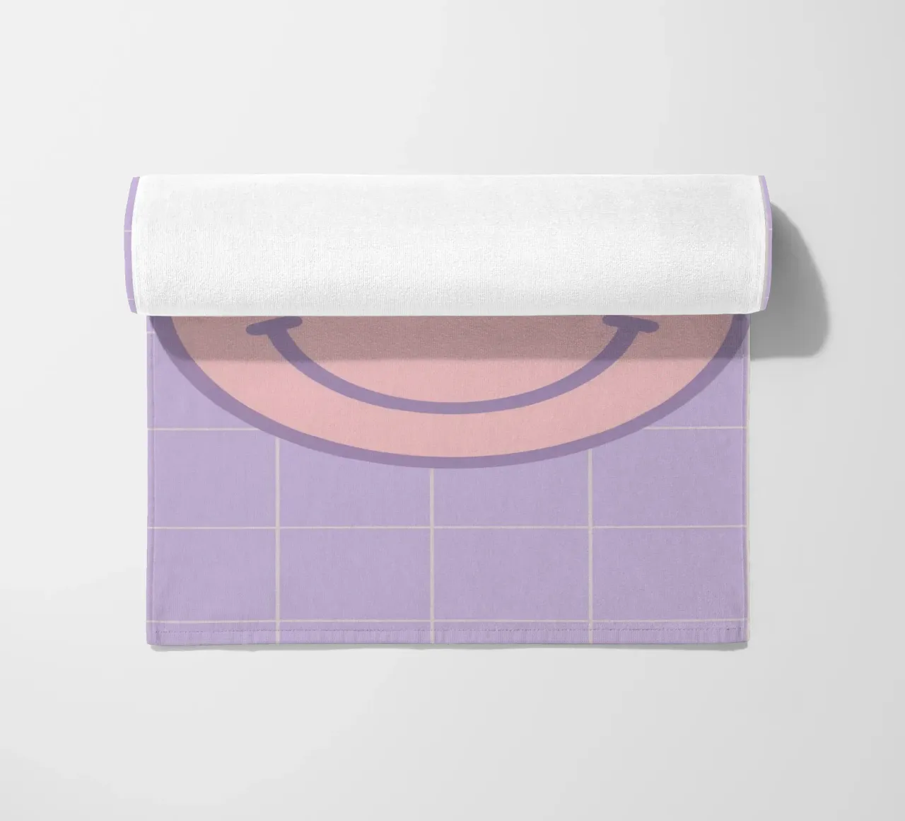 Pink Smiley Face telo mare da Attaboy Dsgn