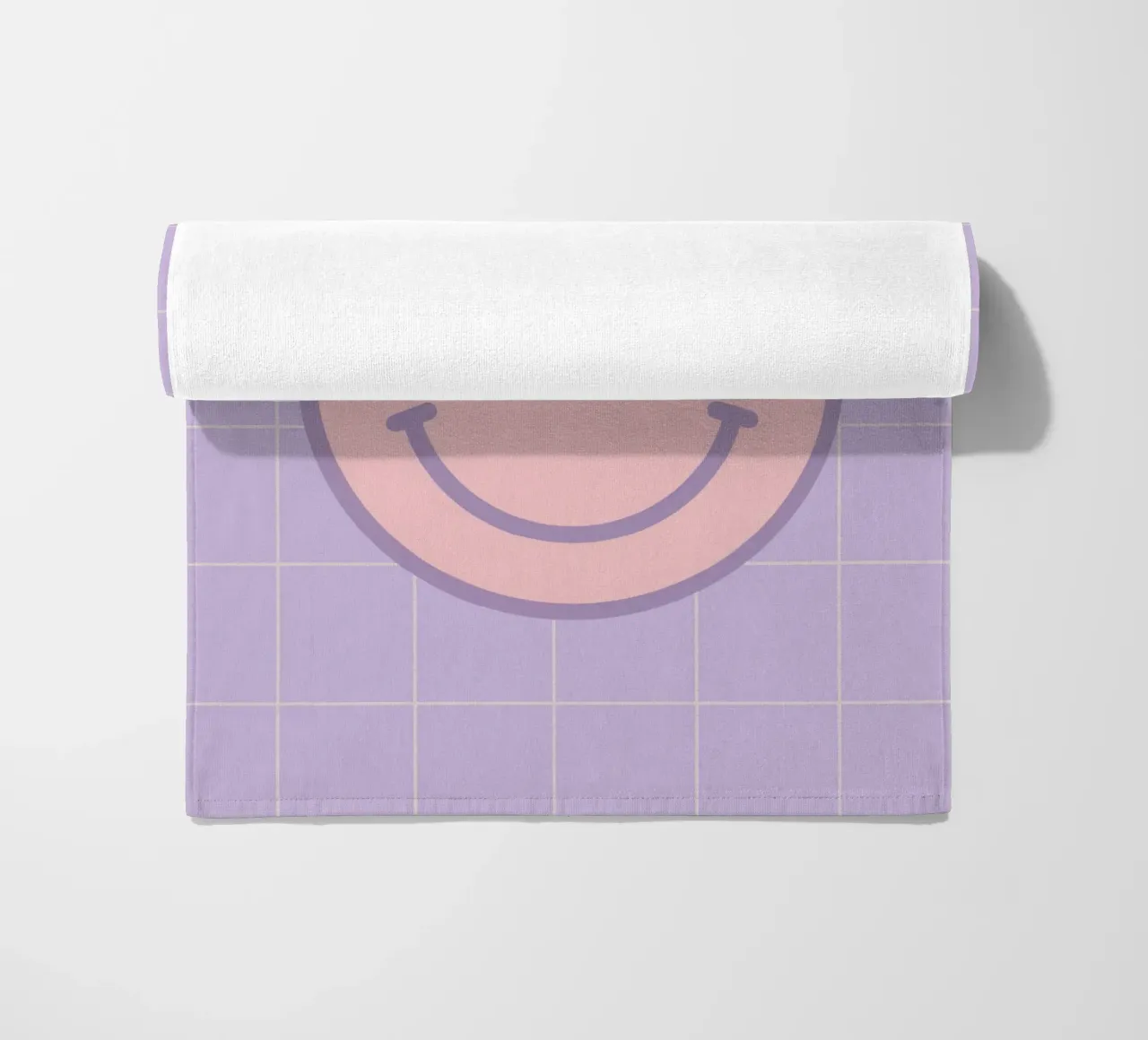 Pink Smiley Face telo mare da Attaboy Dsgn