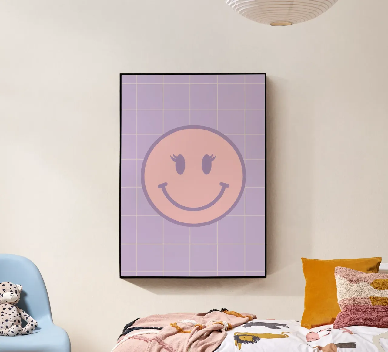 Pink Smiley Face plexiglass da Attaboy Dsgn