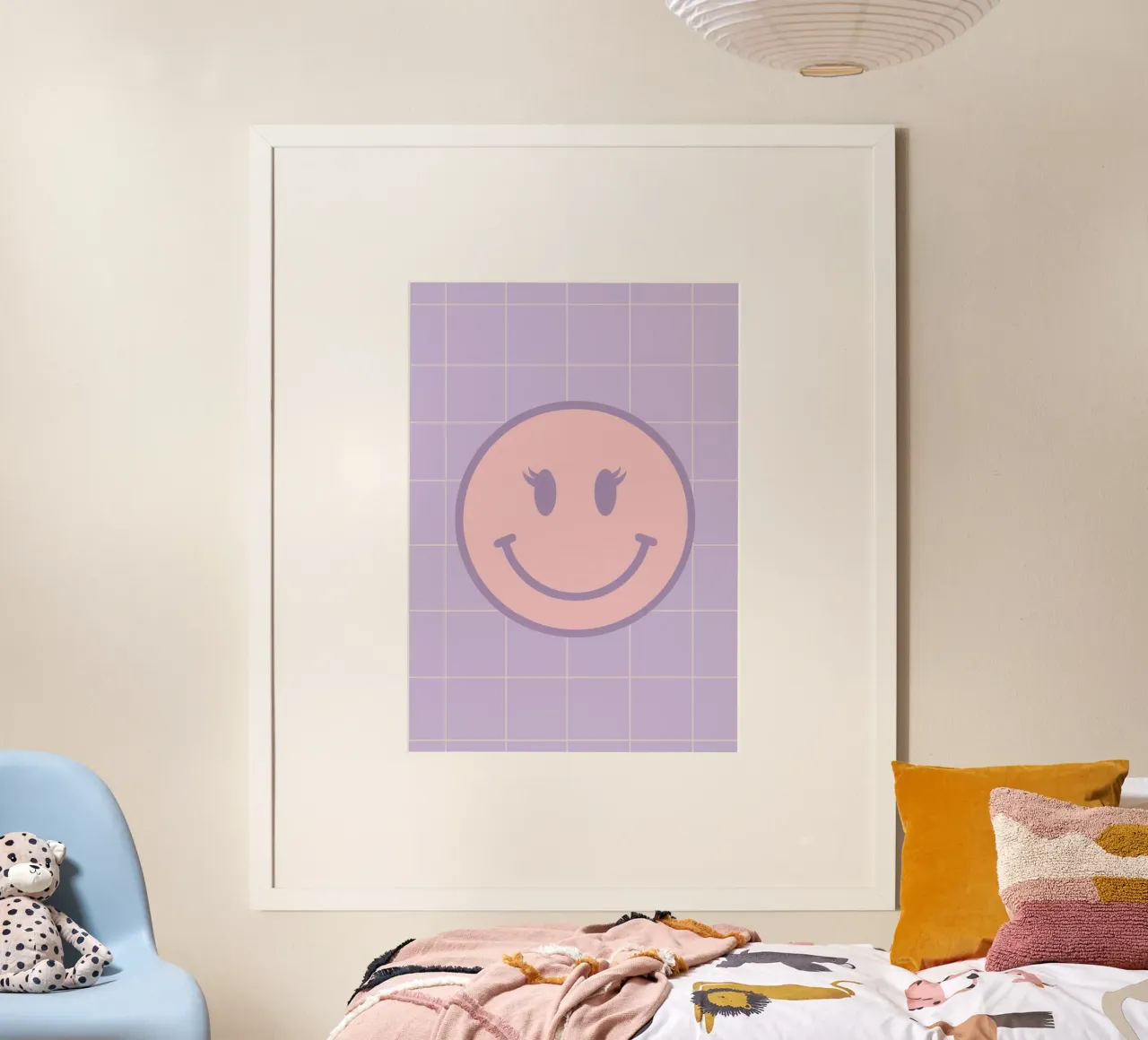 Pink Smiley Face carta hahnemühle da Attaboy Dsgn