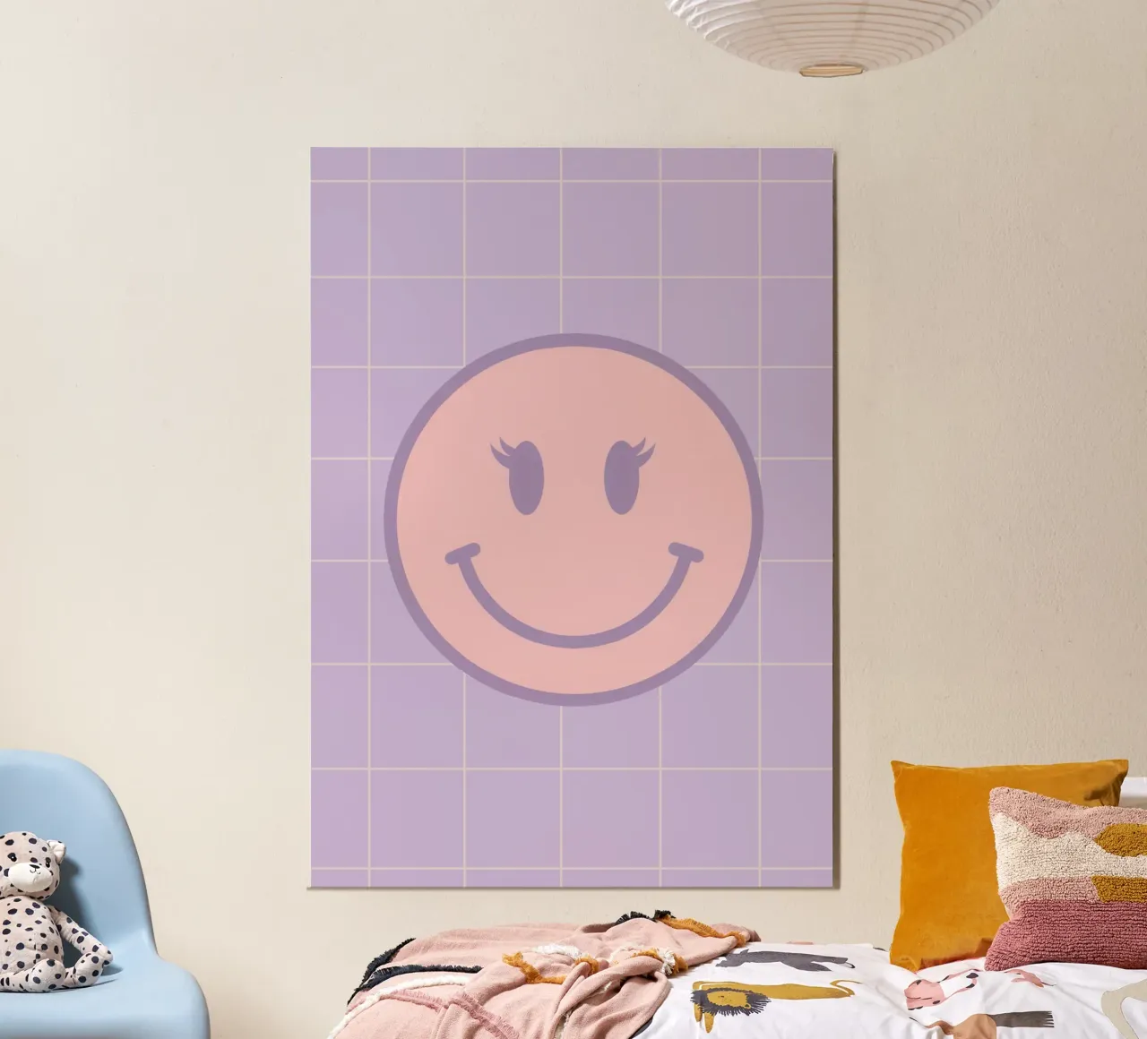 Pink Smiley Face carta hahnemühle da Attaboy Dsgn