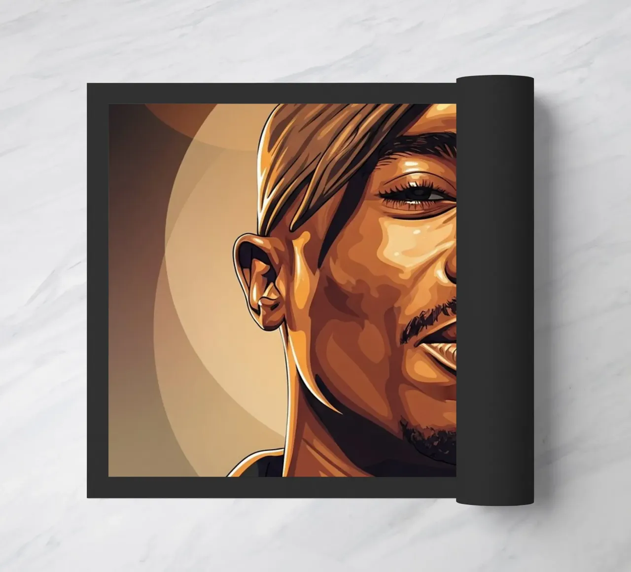 Tupac Shakur smile zerbino da Lembayung art