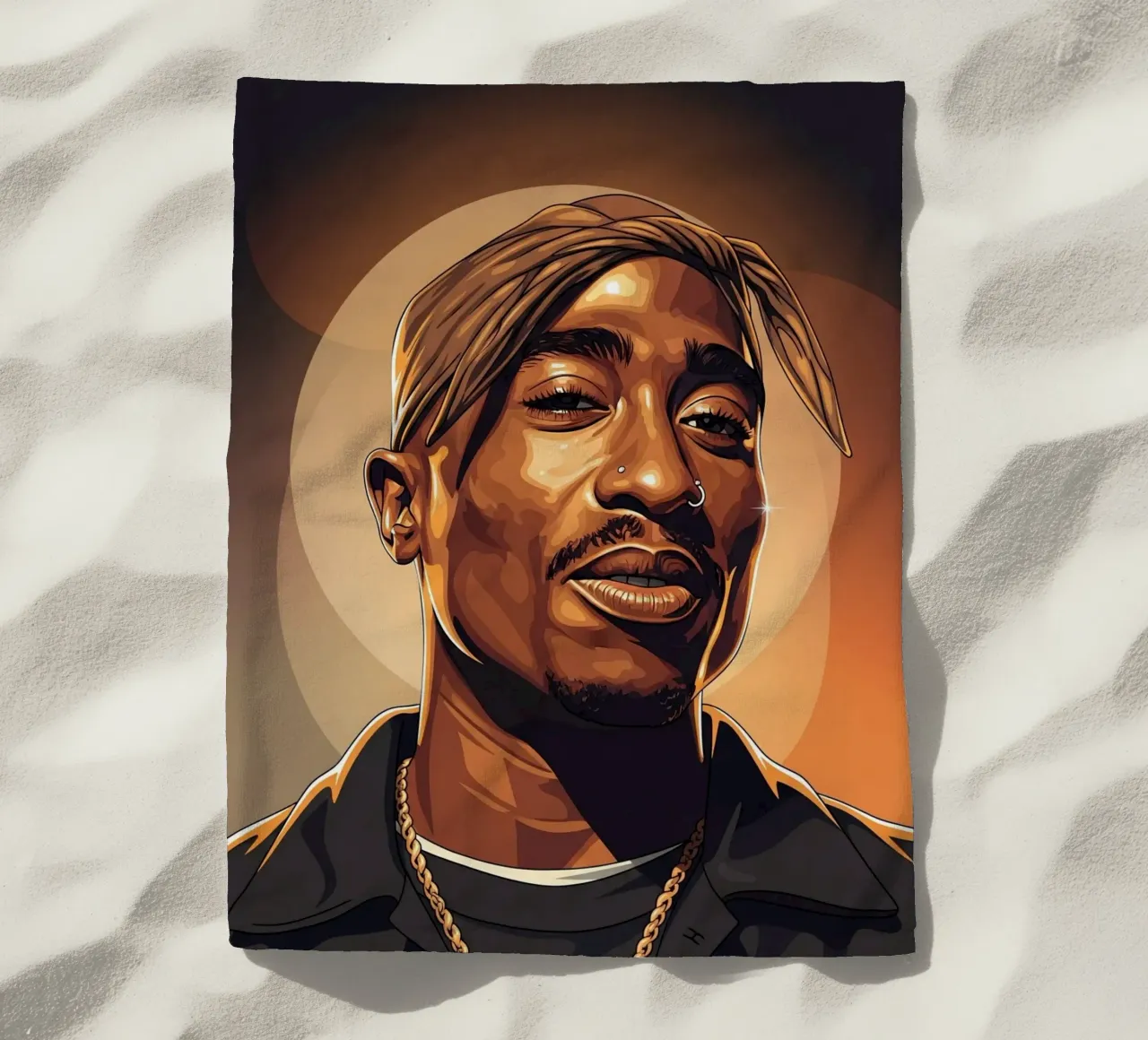 Tupac Shakur smile telo mare da Lembayung art