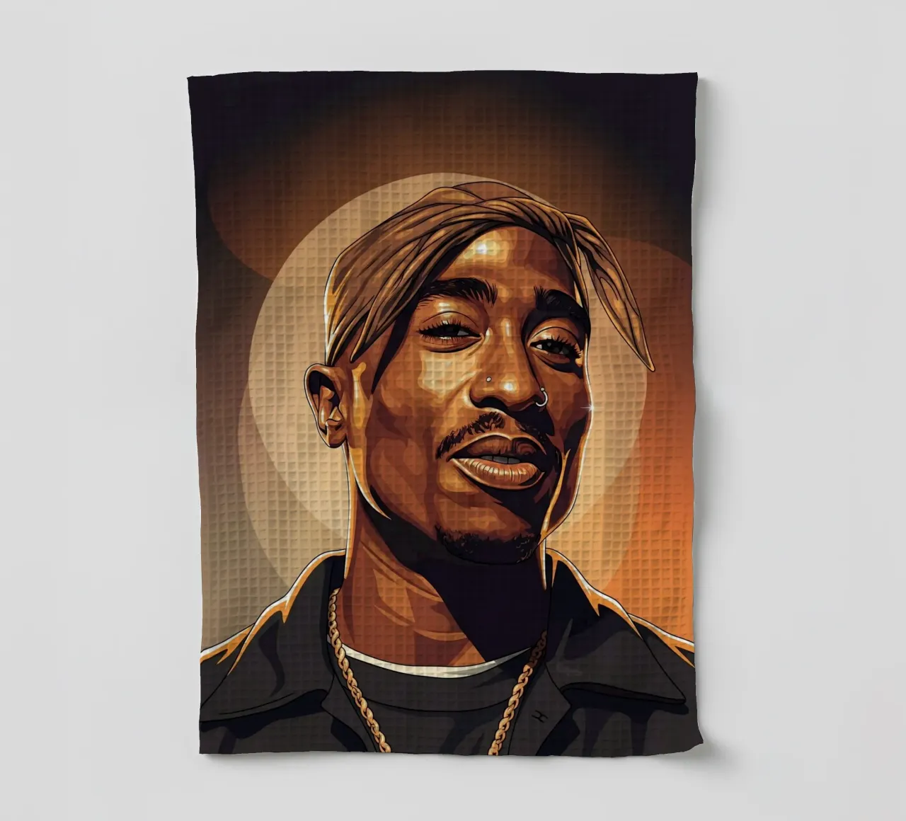 Tupac Shakur smile canovaccio da cucina da Lembayung art