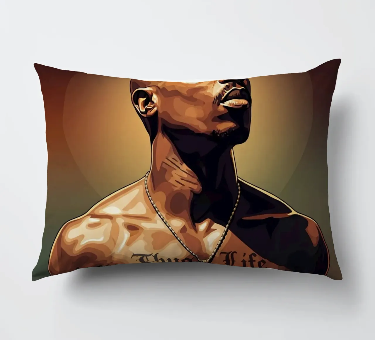 Thug Life - Tupac Shakur cuscino da Lembayung art