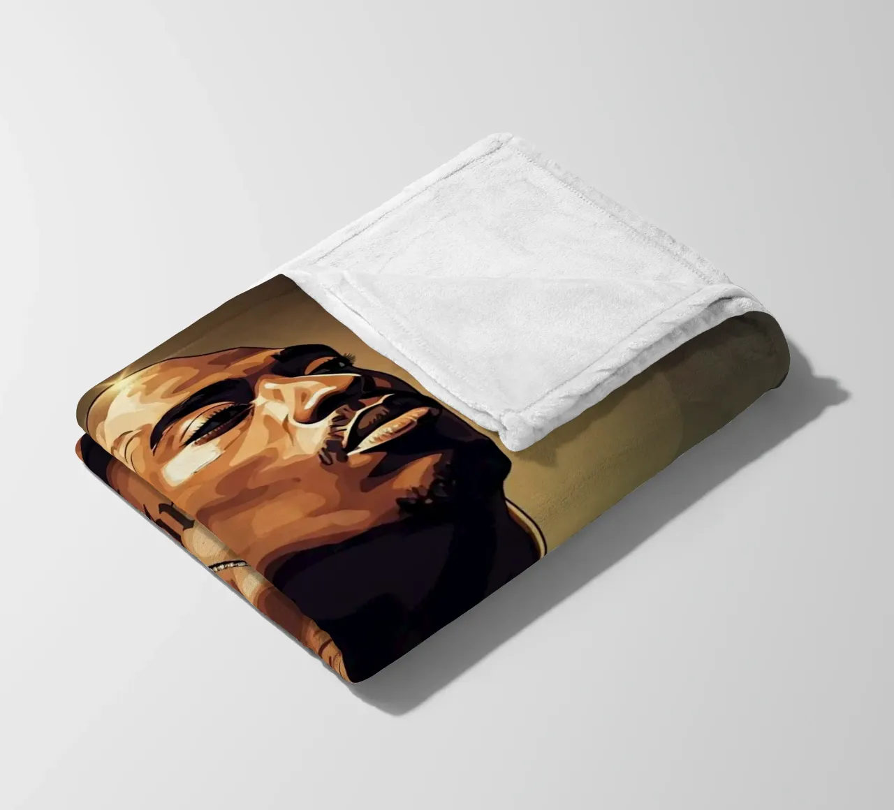 Thug Life - Tupac Shakur coperta in pile da Lembayung art