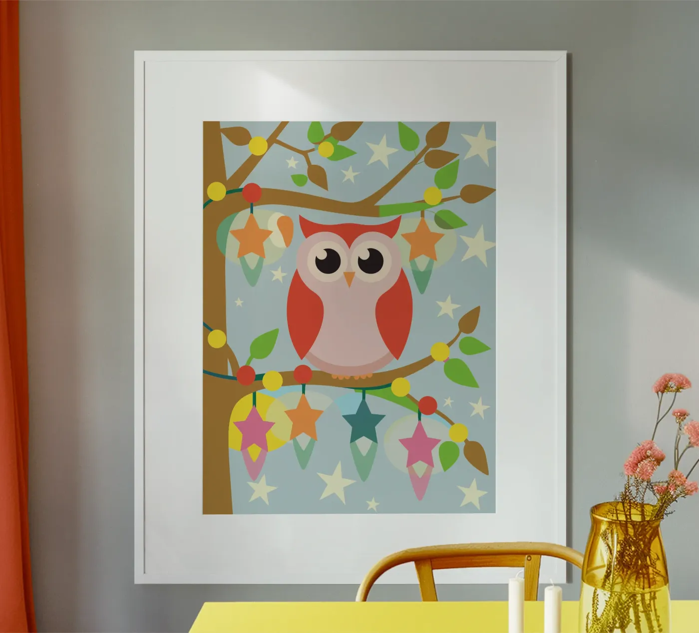 Uil poster van CUTE ANIMALS