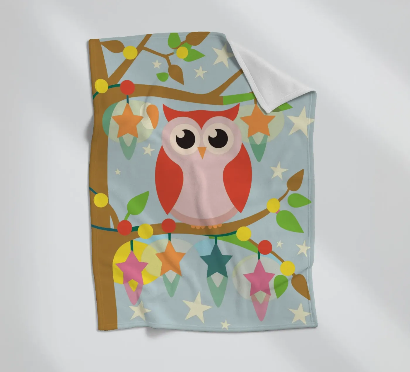 Uil fleecedeken van CUTE ANIMALS