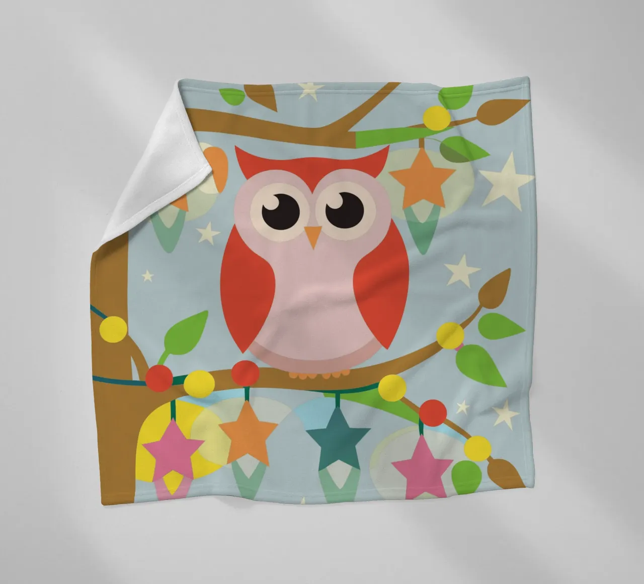 Hibou plaid polaire de CUTE ANIMALS