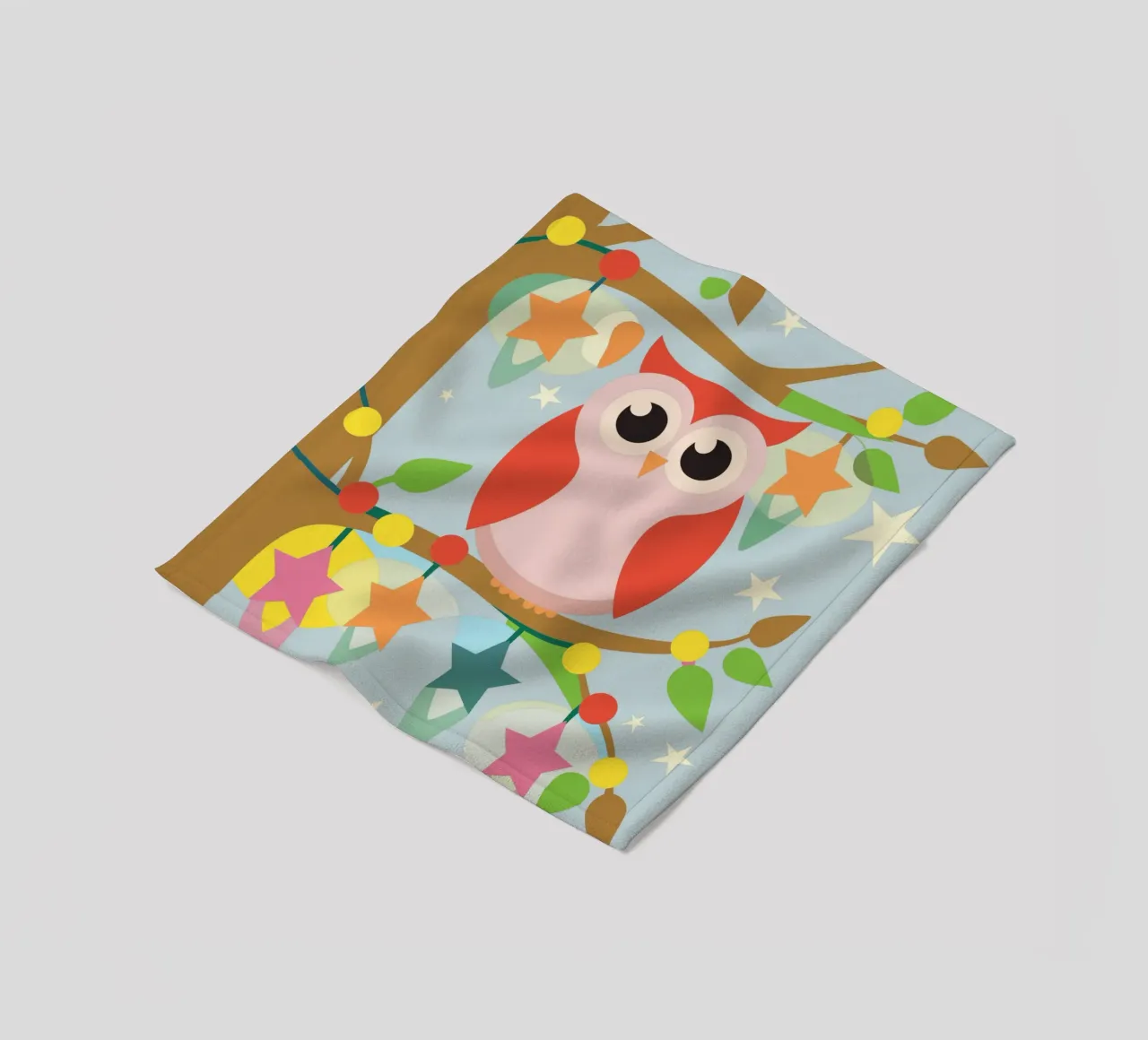 Hibou plaid polaire de CUTE ANIMALS