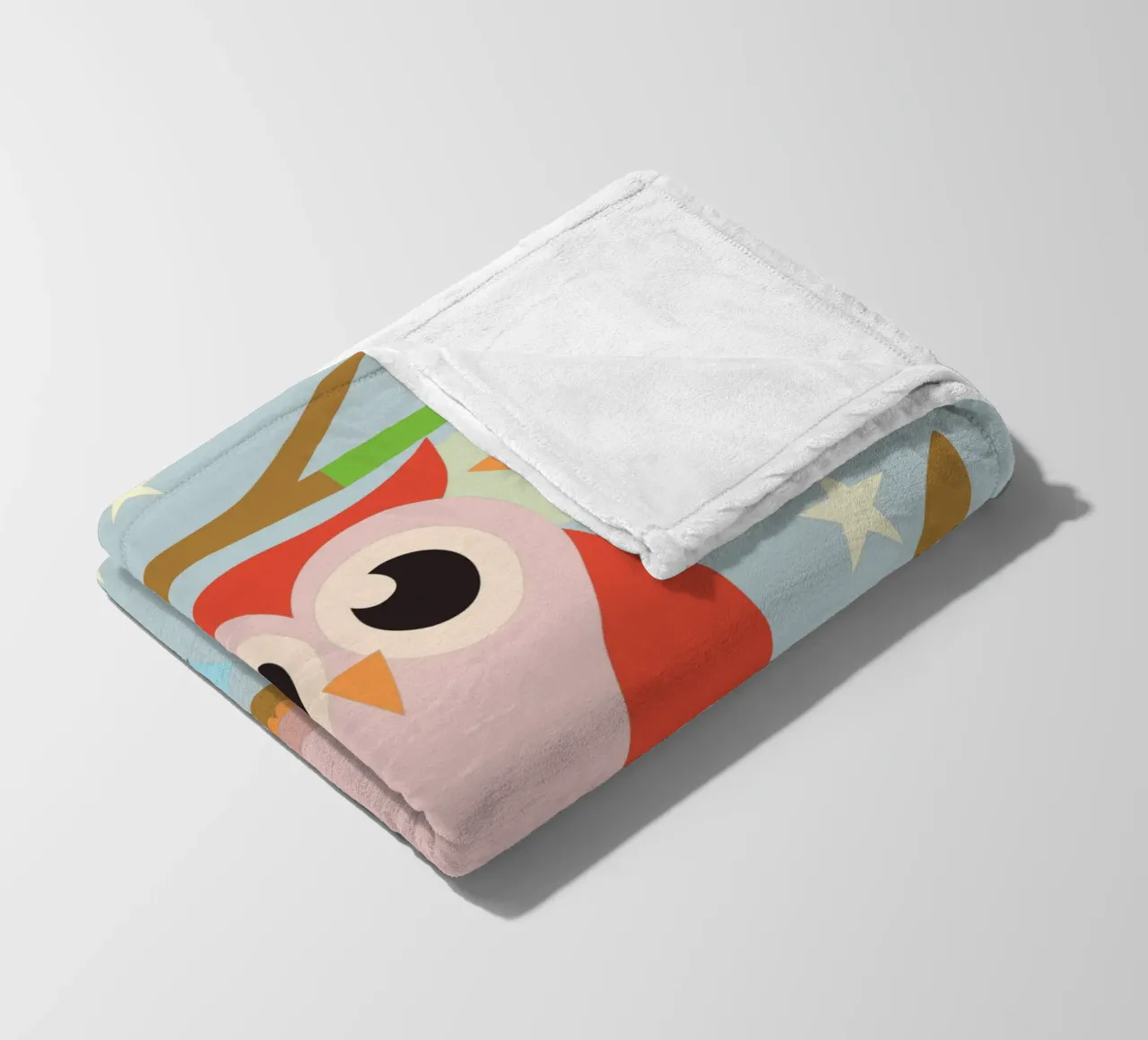 Hibou plaid polaire de CUTE ANIMALS