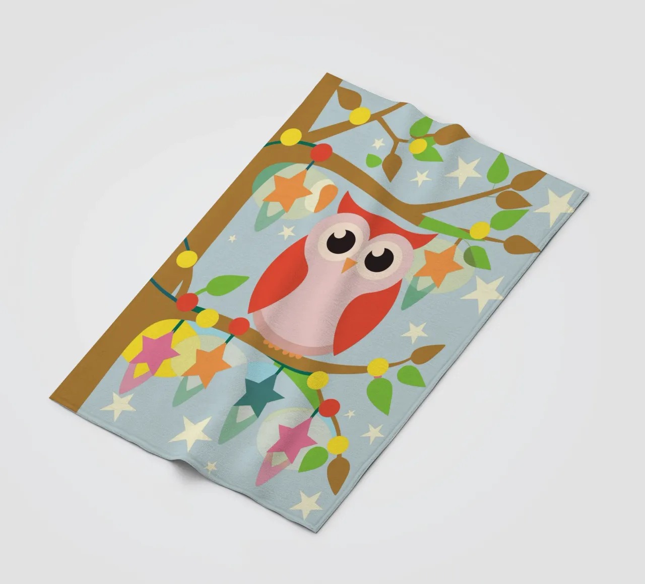 Hibou plaid polaire de CUTE ANIMALS