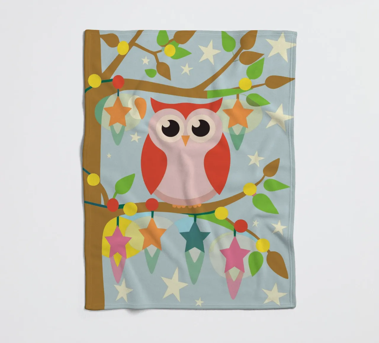 Hibou plaid polaire de CUTE ANIMALS