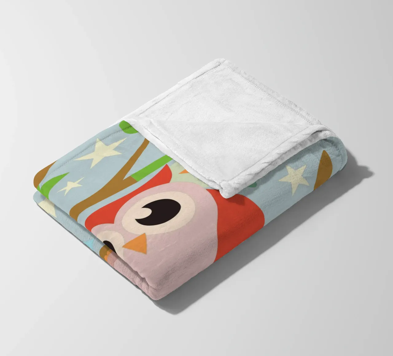 Hibou plaid polaire de CUTE ANIMALS