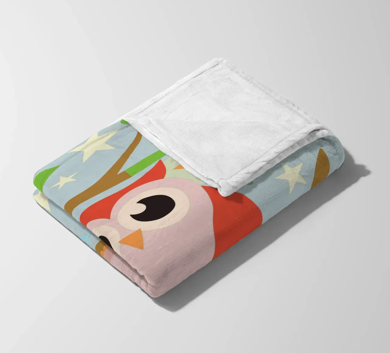 Hibou plaid polaire de CUTE ANIMALS