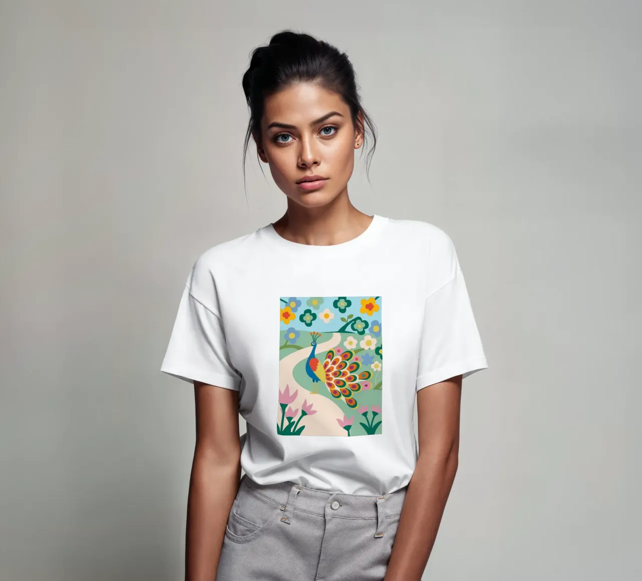 Peacock t-shirt by CUTE ANIMALS