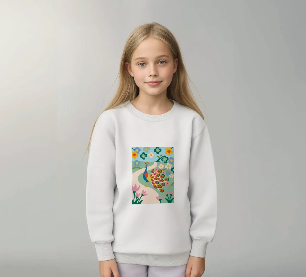 Pavone felpa bambino da CUTE ANIMALS