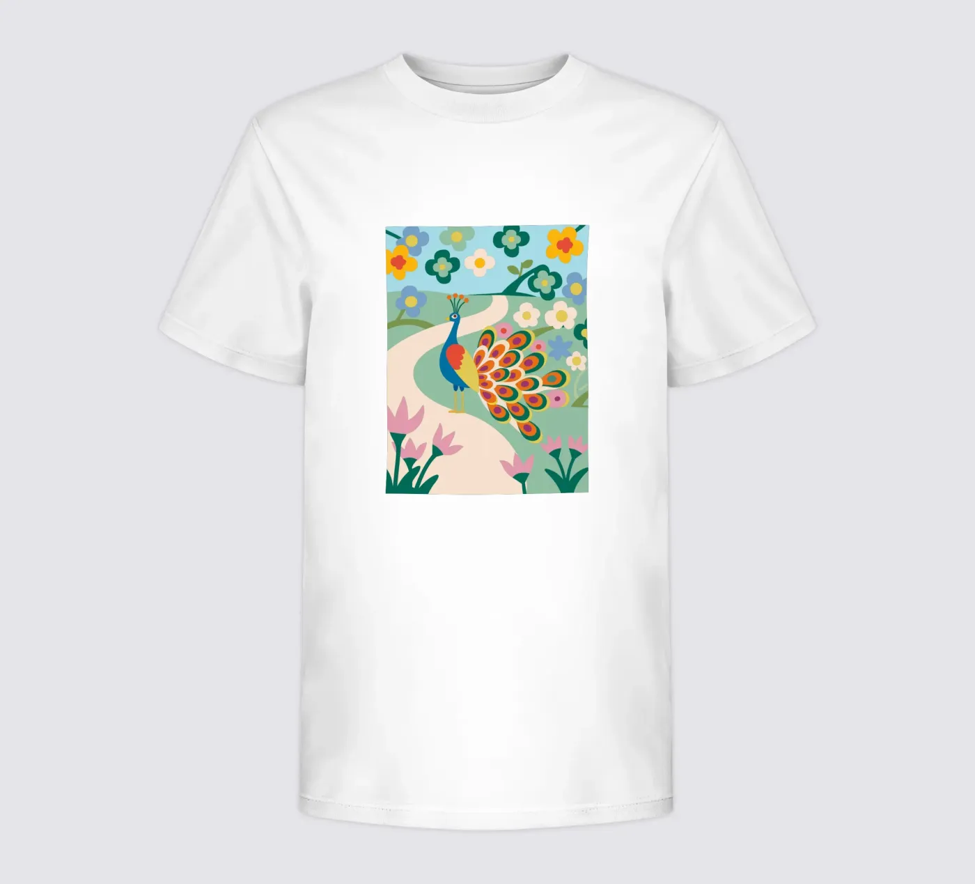 Pavone t-shirt bambini da CUTE ANIMALS