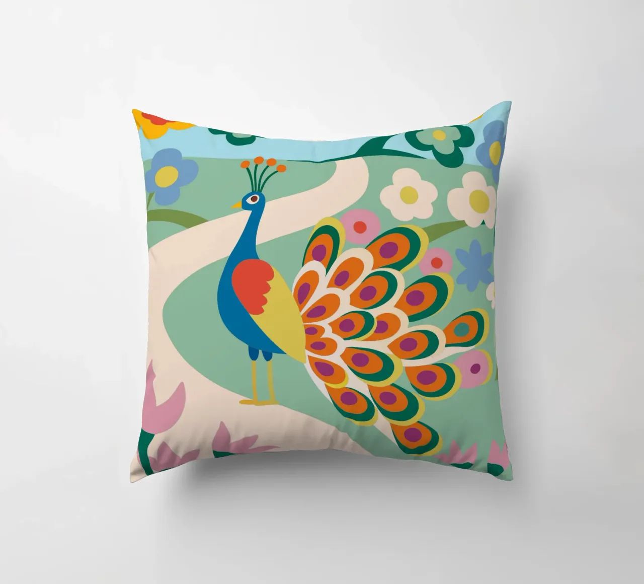 Pavone cuscino da CUTE ANIMALS