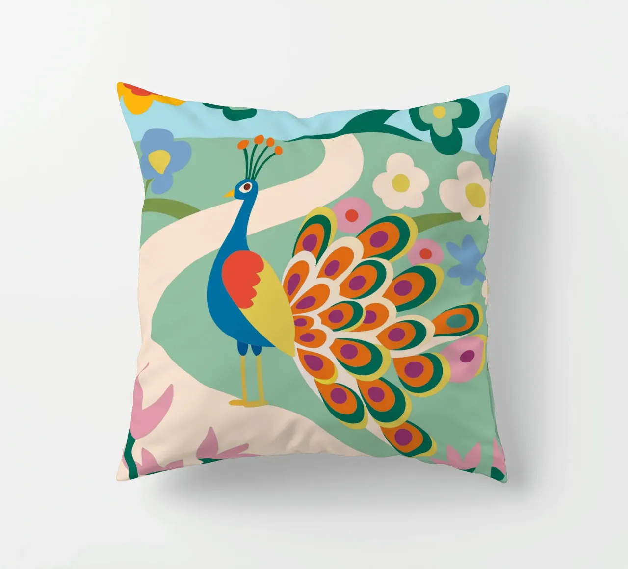 Pavone cuscino da CUTE ANIMALS