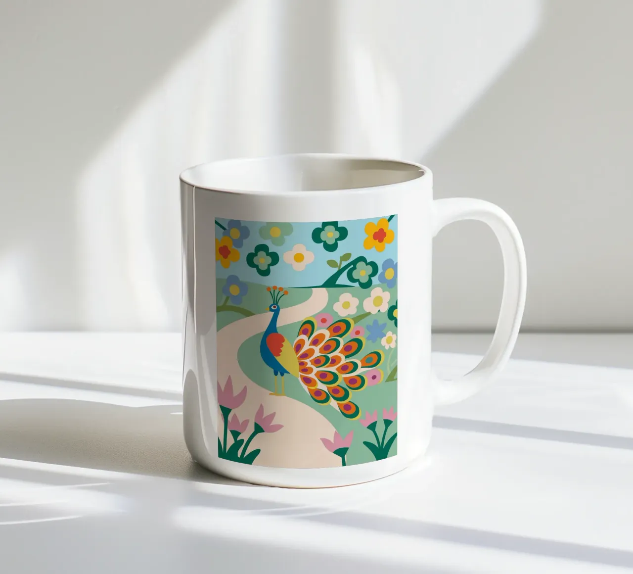 Pavone tazza in ceramica da CUTE ANIMALS